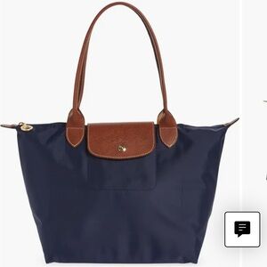 NWT Nordstrom Medium Le Pliage Nylon Shoulder Tote